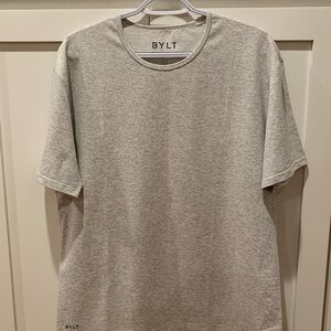 BYLT drop cut lux Men's Heather Gray T-Shirt